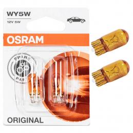 Лампа OSRAM 2827NA-02B WY5W 12V-5W W2.1X9.5d  (блистер) ( 2шт.)